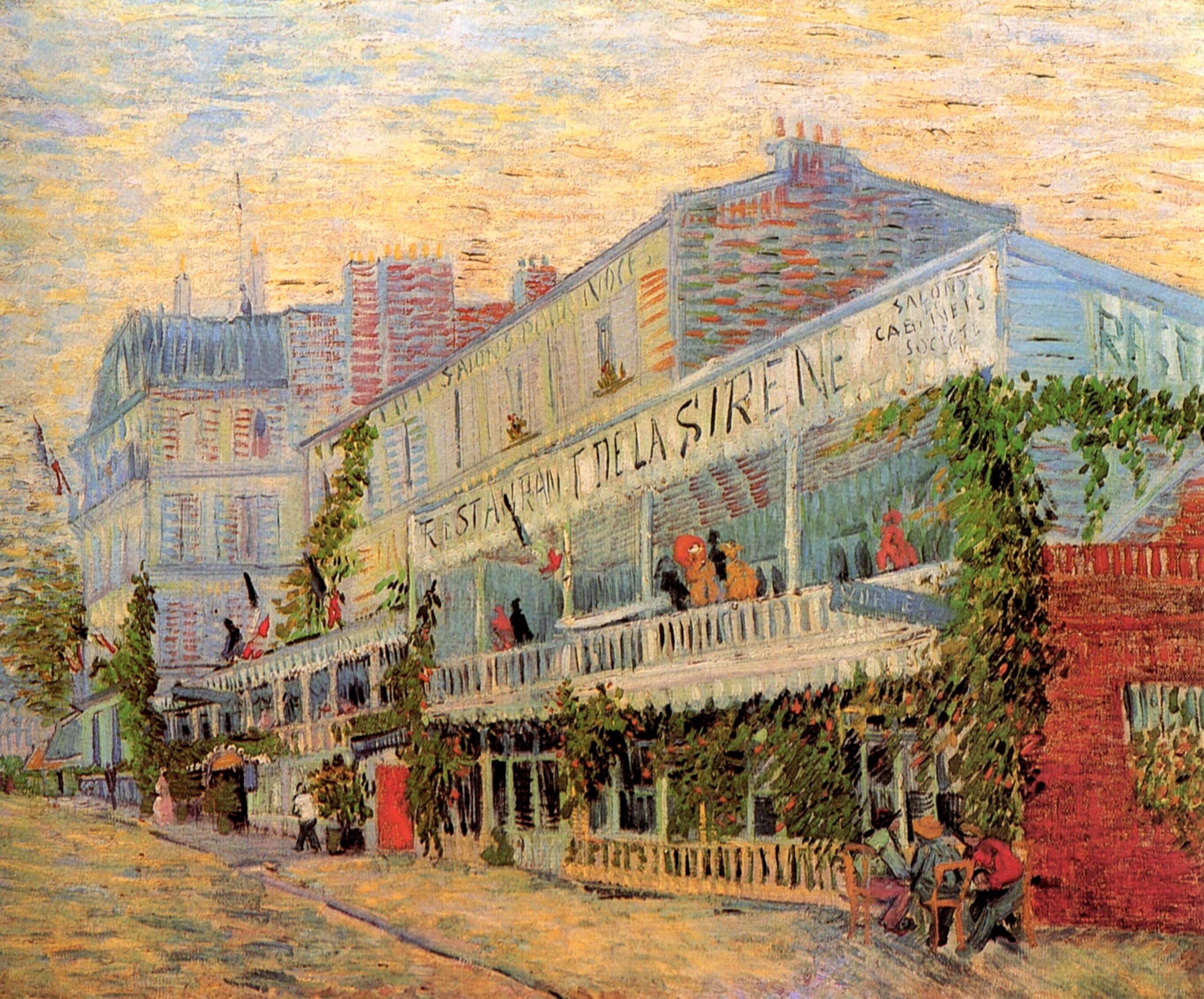 Картина Ван Гога Ресторан Sirene в Аньер 1887